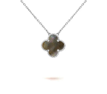 [Angela Jewelry]CLOVER 15MM NECKLACE SILVER COLLECTION