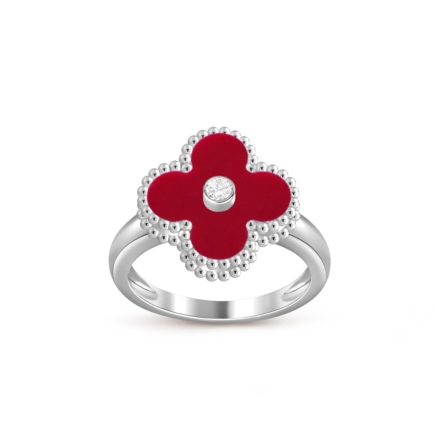 [Angela Jewelry]CLOVER SILVER DIOMND RING COLLECTION