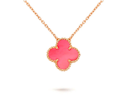 [Angela Jewelry]CLOVER 15MM SINGLE FLOWER NECKLACE COLLECTION