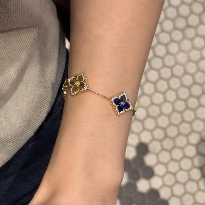 [Angela Jewelry]OPERA 5 MOTIFS TULLE ENAMEL BRACELET