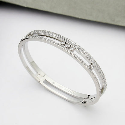 [Angela Jewelry]Move Romane pavé bangle