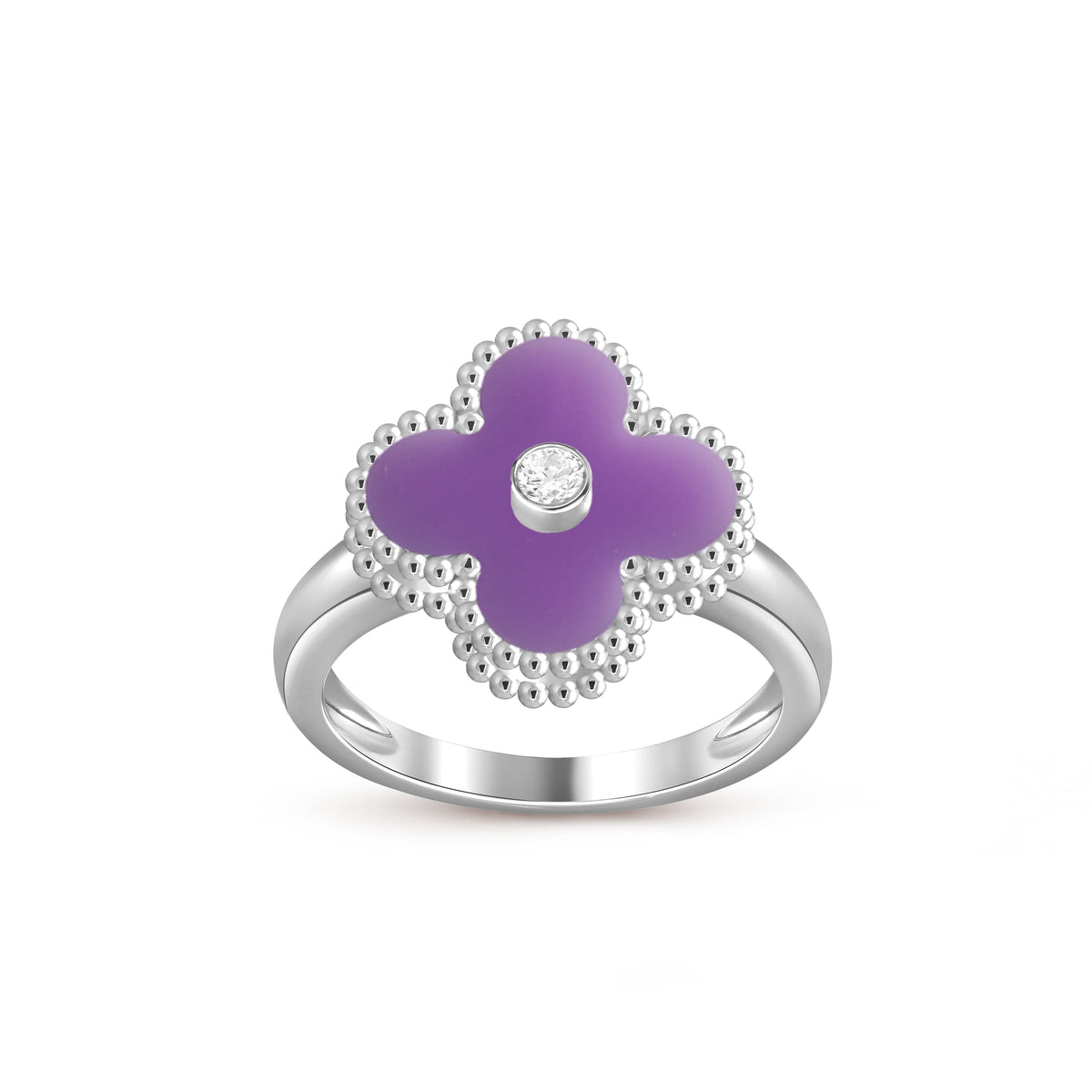 [Angela Jewelry]CLOVER SILVER DIOMND RING COLLECTION