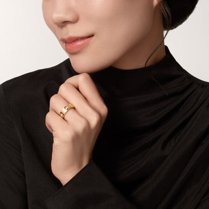 [Angela Jewelry]LOVE 5.5MM 6 DIAMOND RING
