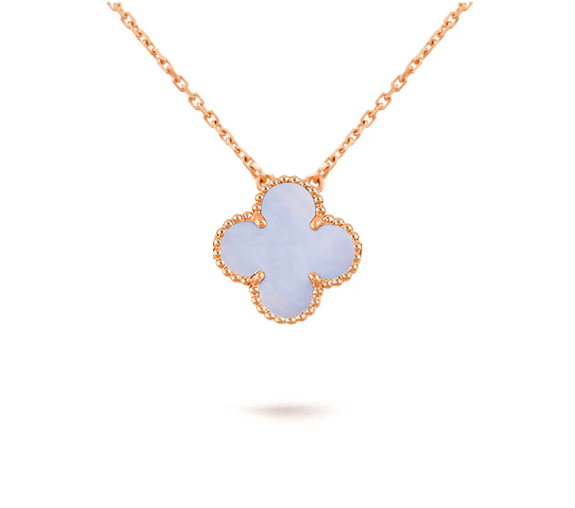 [Angela Jewelry]CLOVER 15MM SINGLE FLOWER NECKLACE COLLECTION