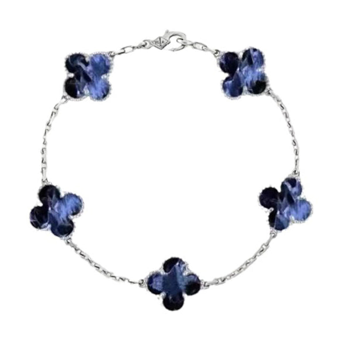 [Angela Jewelry]CLOVER 5 MOTIF PIETERSITE BRACELET COLLECTION