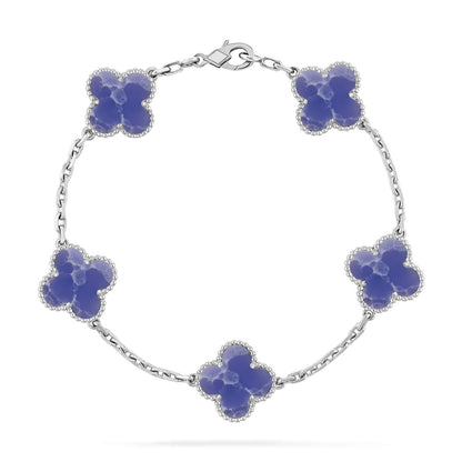 [Angela Jewelry]CLOVER 5 MOTIF BLUE VEINS BRACELET COLLECTION
