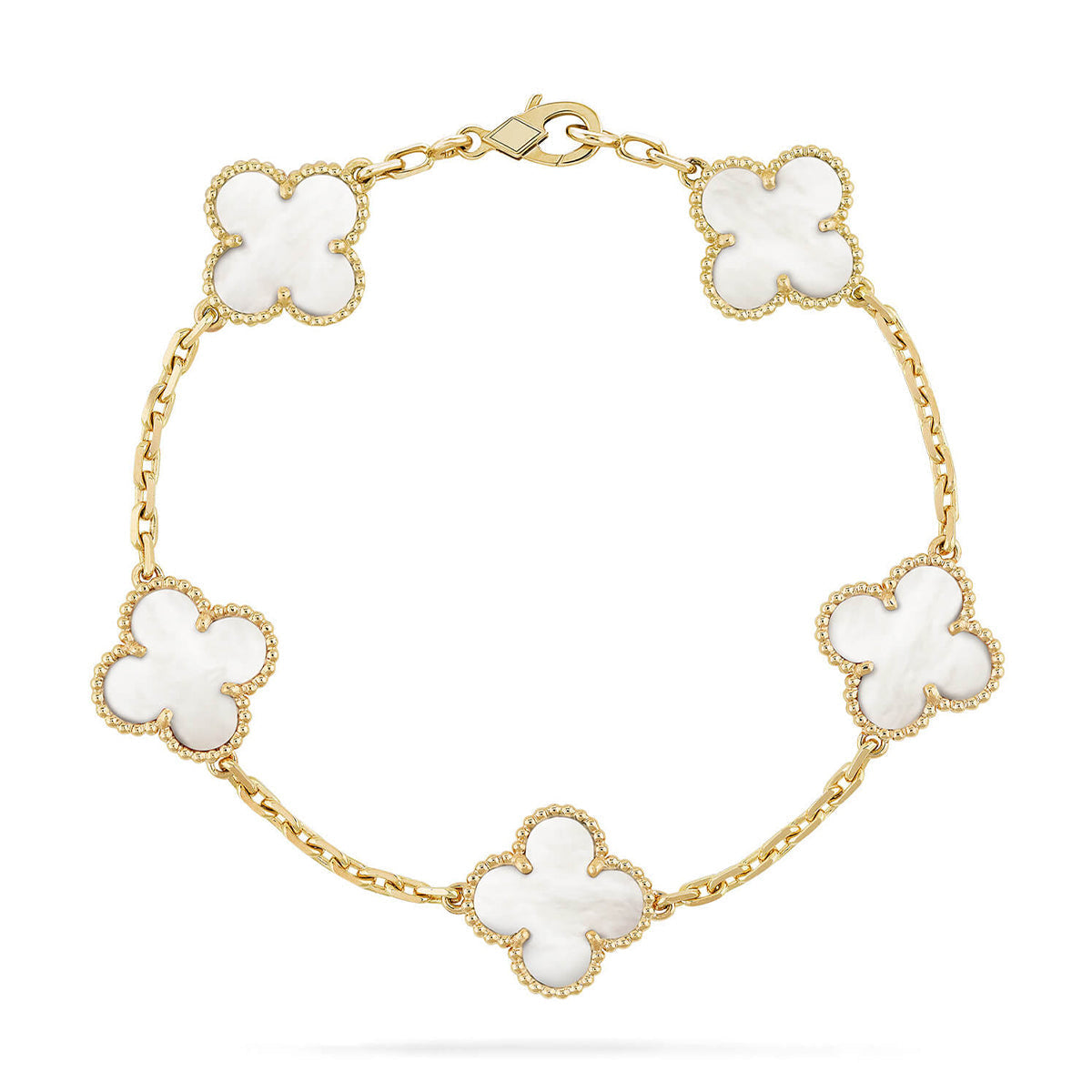 [Angela Jewelry]Clover & Lover & Juste Bracelet Stack Set