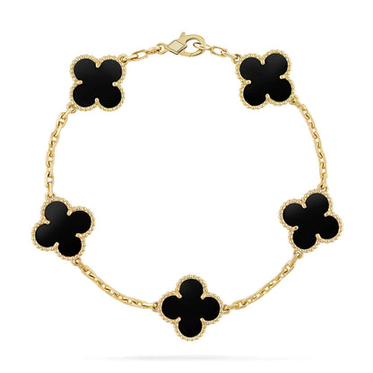 [Angela Jewelry]Clover & Juste & Lover  Bracelet Stack Set