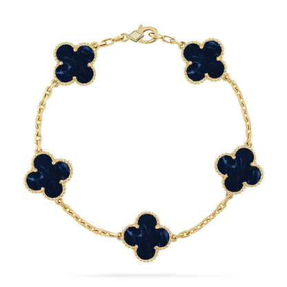 [Angela Jewelry]CLOVER 5 MOTIF PIETERSITE BRACELET COLLECTION
