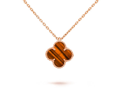 [Angela Jewelry]CLOVER MINI 9.5MM CARNELIANS NECKLACE COLLECTION