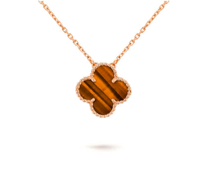 [Angela Jewelry]CLOVER 15MM SINGLE FLOWER NECKLACE COLLECTION