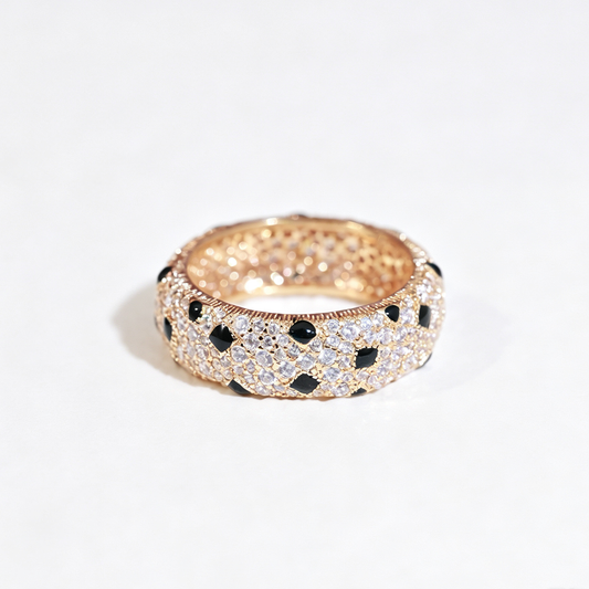 [Angela Jewelry]PANTHERE SPOTTED FULL DIAMOND RING