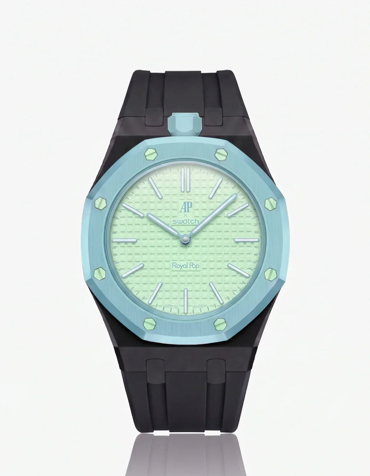Silicone Strap & Case  Royal Pop  Blaue Acht(Customize  Colors)