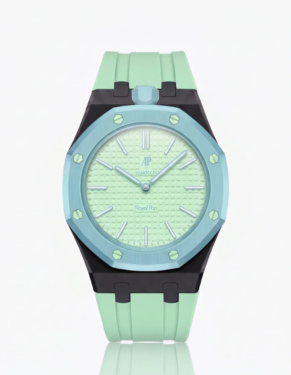 Silicone Strap & Case  Royal Pop  Blaue Acht(Customize  Colors)