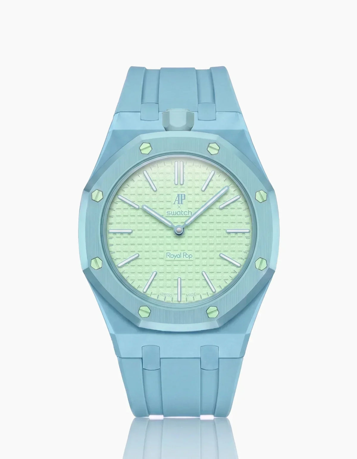 Silicone Strap & Case  Royal Pop  Blaue Acht(Customize  Colors)