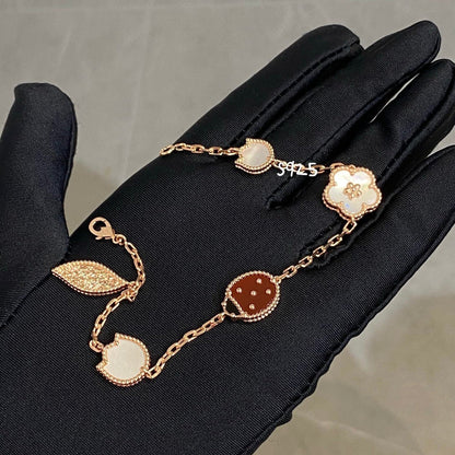 [アンジェラジュエリー]ラッキースプリング 5モチーフブレスレット