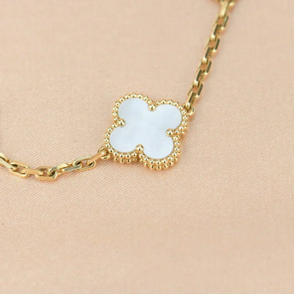 [Angela Jewelry]Clover & Lover & Juste Bracelet Stack Set