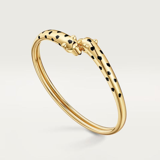 [Angela Jewelry]PANTHERE DOUBLE HEADED OPEN BRACELET