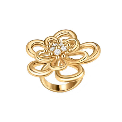 [Angela Jewelry] FLOWERLACE RING 5 DIAMONDS
