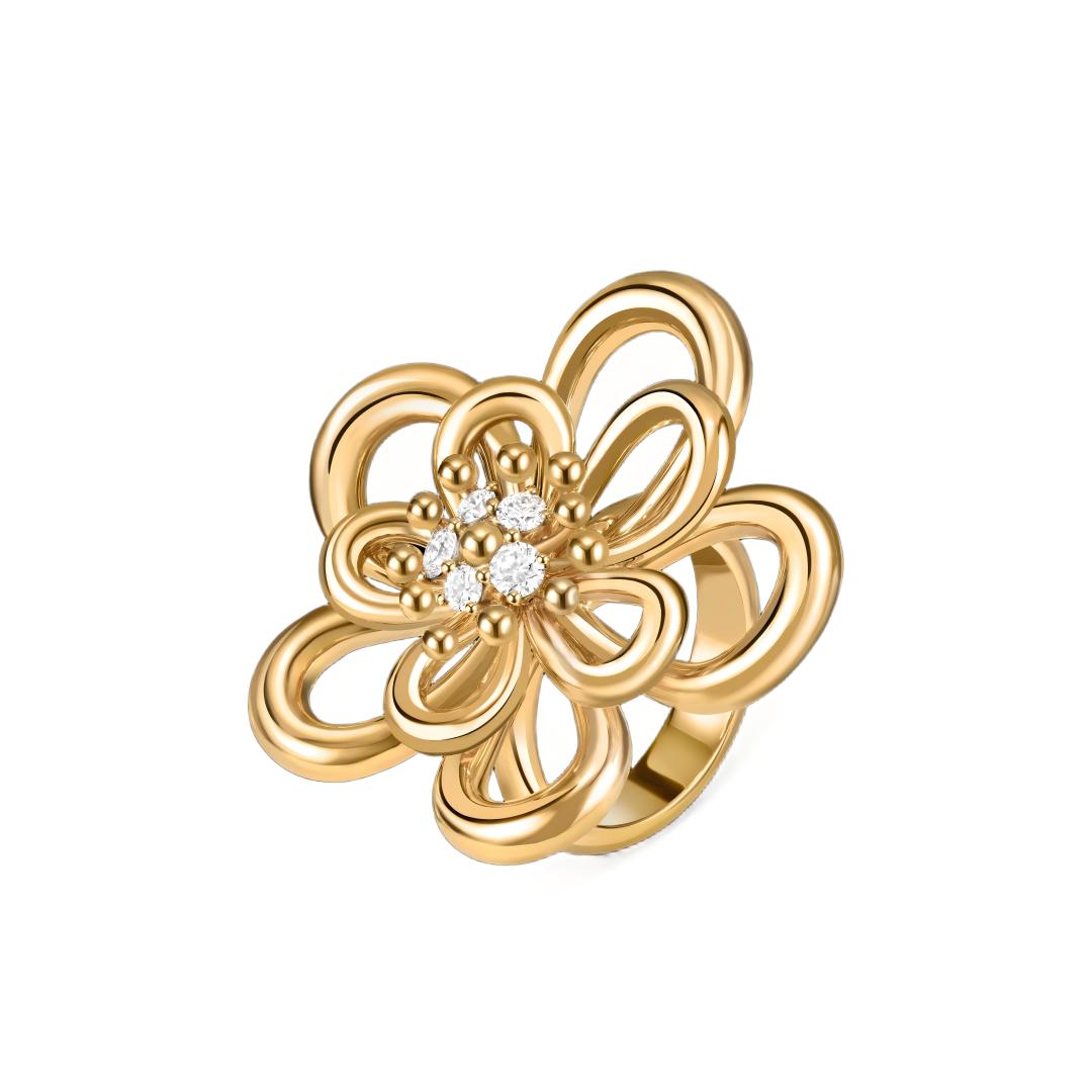[Angela Jewelry] FLOWERLACE RING 5 DIAMONDS