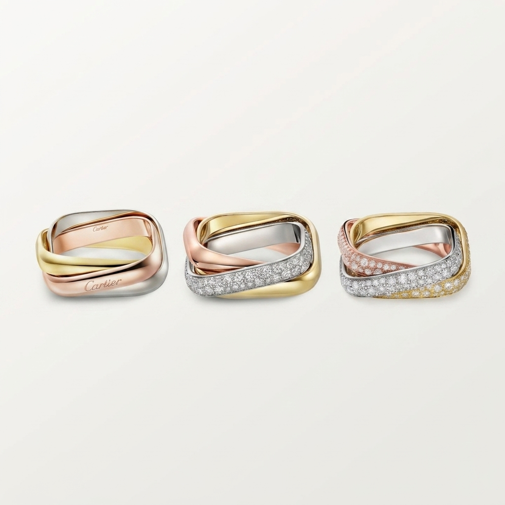 [Angela Jewelry]TRINITY 3.5MM CUSHION RING COLLECTION