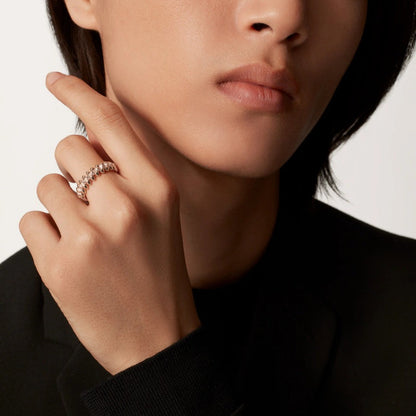 [Angela Jewelry]CLASH 6.4MM SMALL FULL DIAMOND RING