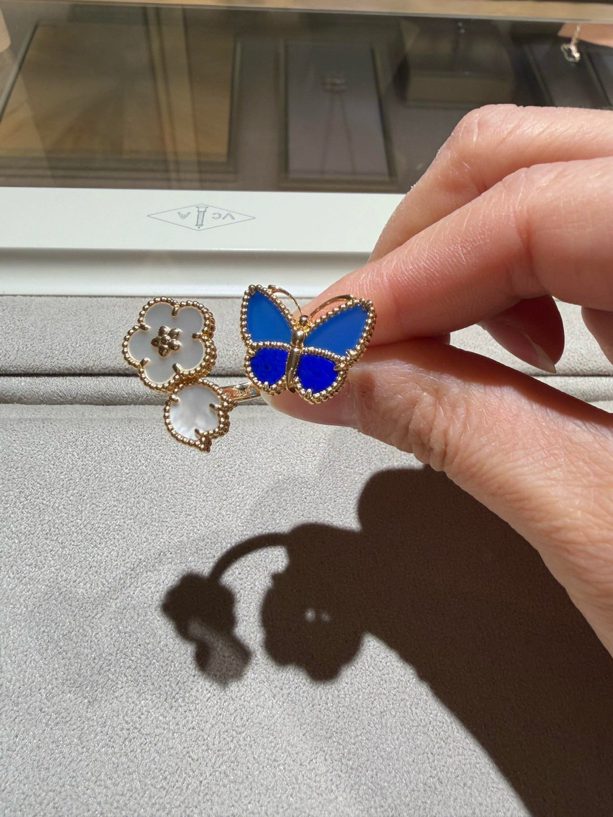 [Angela Jewelry]LUCKY SPRING BUTTERFLY OPEN-FACE RINGS