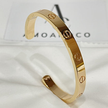 [アンジェラジュエリー]ラブブレスレット 6.1mm オープンカフ