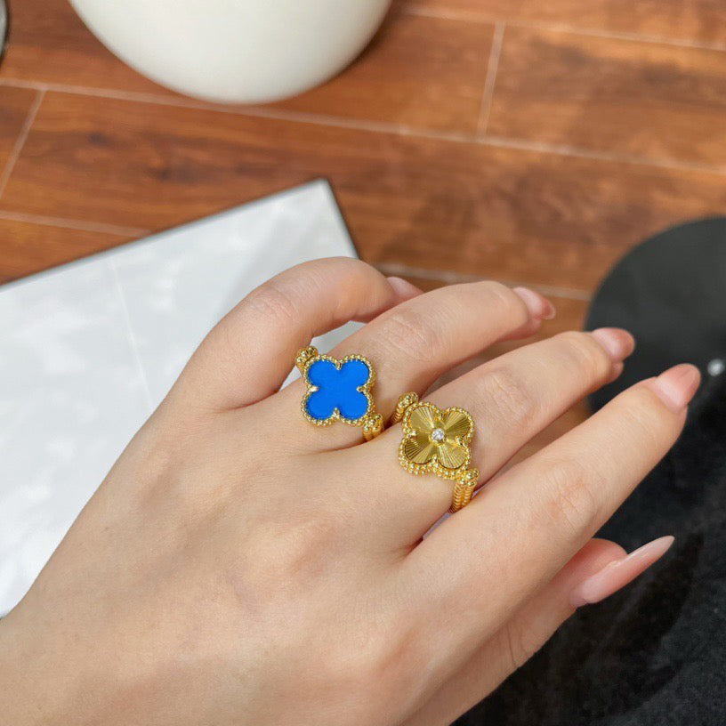 [Angela Jewelry]CLOVER RIVERSIBLE RING GOLD COLLECTION