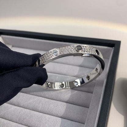 [Angela Jewellery]LOVE BRACELET 6.1MM DIAMOND-PAVED CERAMIC