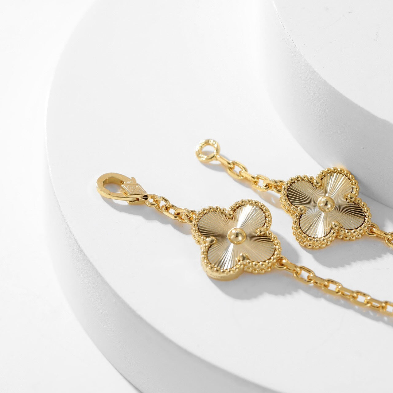 [Angela Jewellery]CLOVER 10 MOTIFS LASER NECKLACE