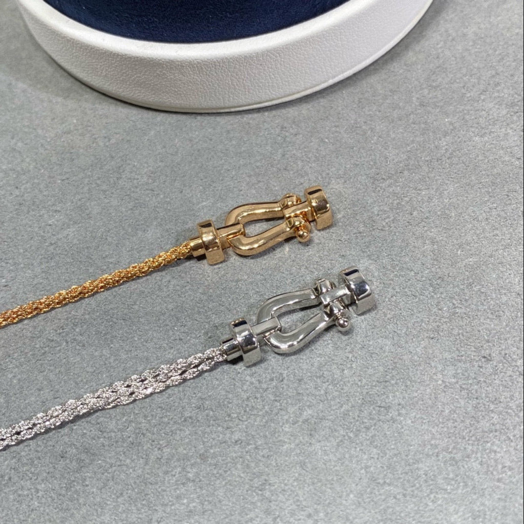[Angela Schmuck]FORCE KLEINES HUFEISEN-DIAMANTKETTEN-SEILARMBAND 