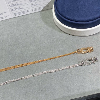 [Angela Schmuck]FORCE KLEINES HUFEISEN-DIAMANTKETTEN-SEILARMBAND 
