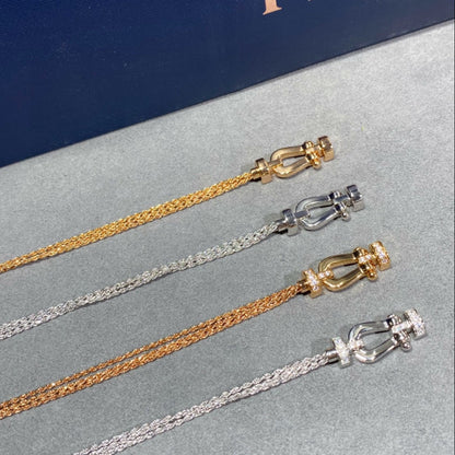[Angela Schmuck]FORCE KLEINES HUFEISEN-DIAMANTKETTEN-SEILARMBAND 