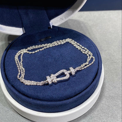 [Angela Schmuck]FORCE KLEINES HUFEISEN-DIAMANTKETTEN-SEILARMBAND 
