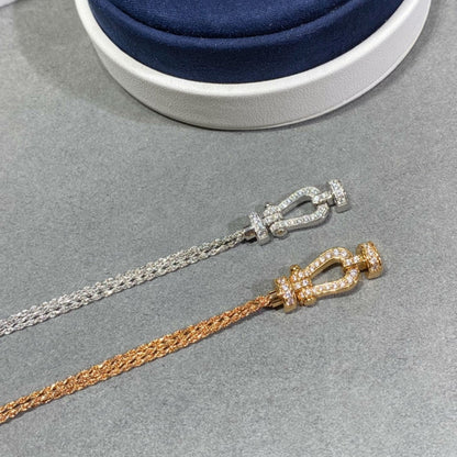 [Angela Schmuck]FORCE KLEINES HUFEISEN-DIAMANTKETTEN-SEILARMBAND 