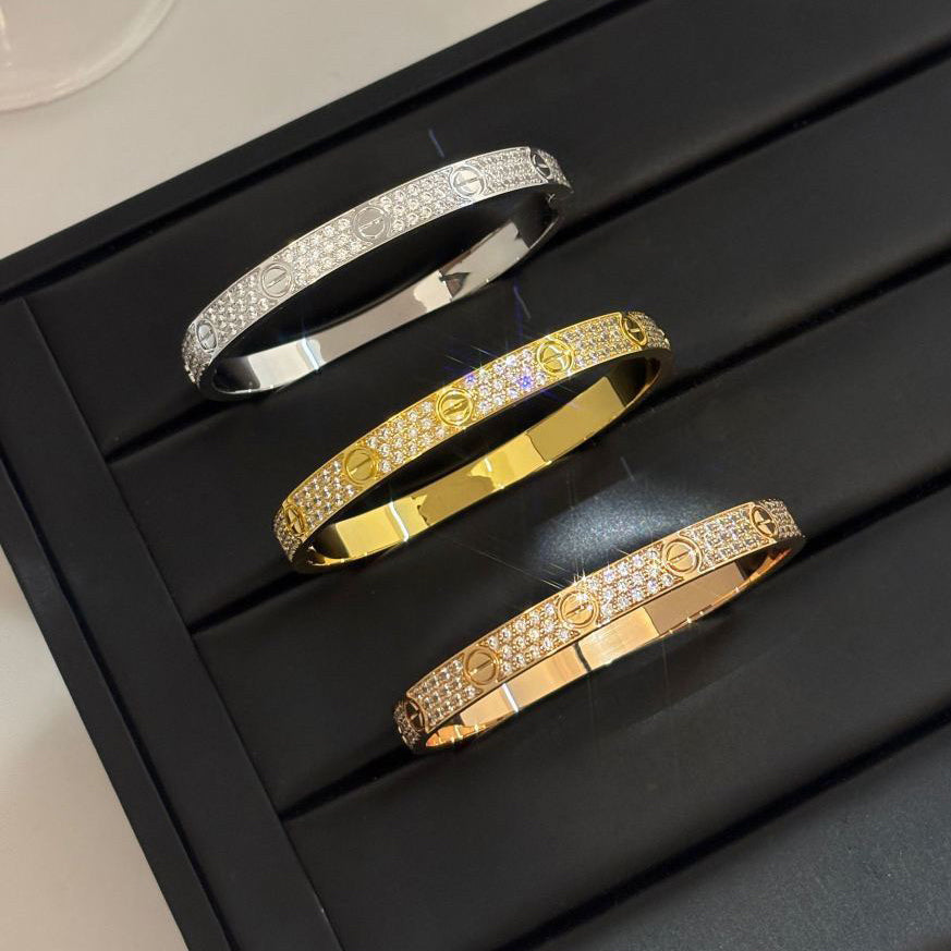 [Angela Jewelry]LOVE BRACELET 6.1MM DIAMOND-PAVED