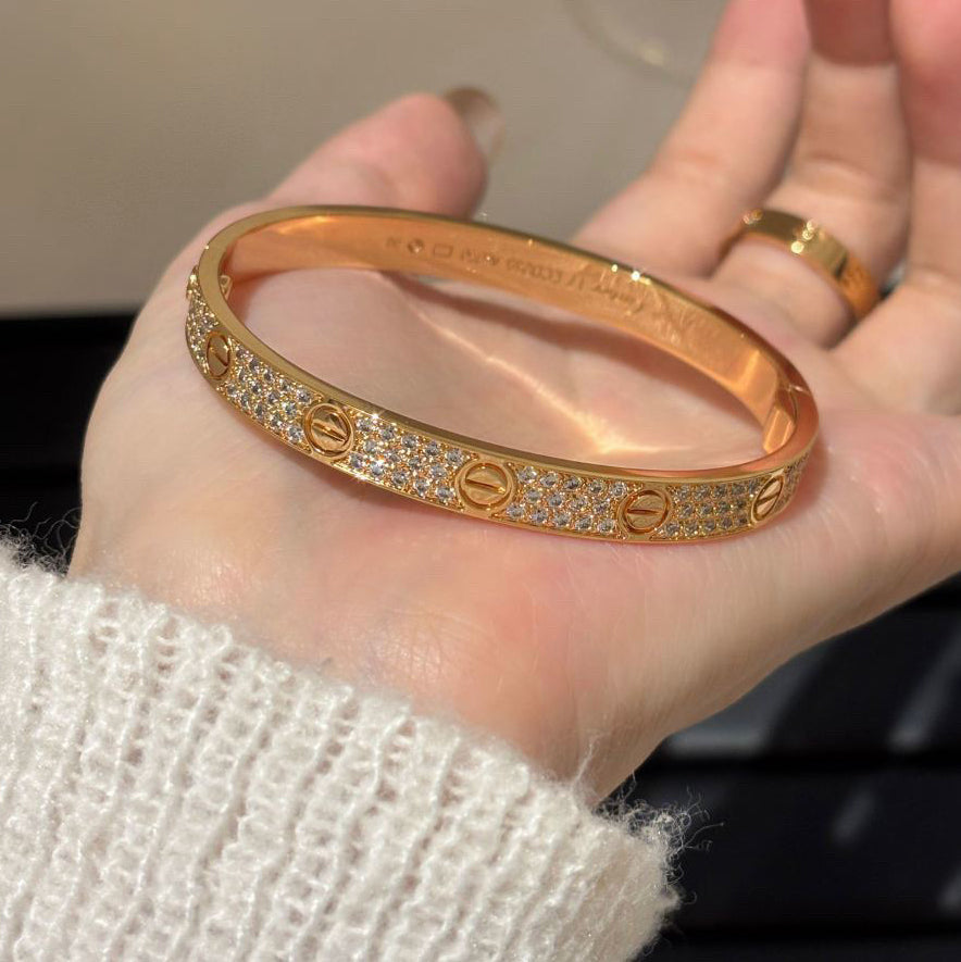 [Angela Jewelry]LOVE BRACELET 6.1MM DIAMOND-PAVED