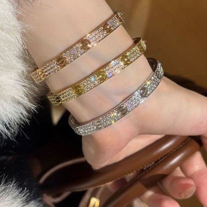 [Angela Jewelry]LOVE BRACELET 6.1MM DIAMOND-PAVED