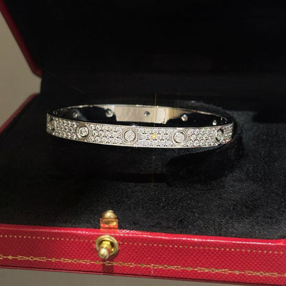 [Angela Jewelry]LOVE BRACELET 6.1MM DIAMOND-PAVED 10 BIG DIAMONDS