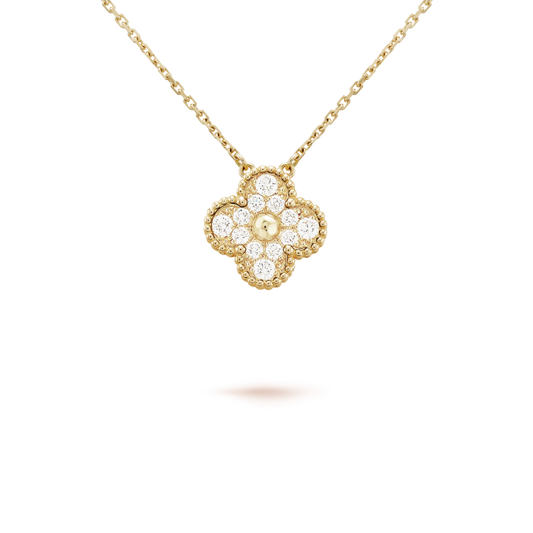 [Angela Schmuck]CLOVER 15MM DIAMANT EINZELNE BLUMENKETTE