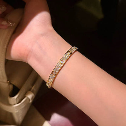 [Angela Jewelry]LOVE BRACELET 6.1MM DIAMOND-PAVED 10 BIG DIAMONDS