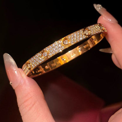 [Angela Jewelry]LOVE BRACELET 6.1MM DIAMOND-PAVED 10 BIG DIAMONDS