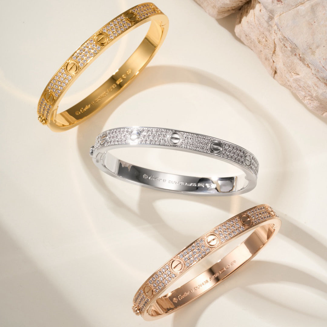 [Angela Jewelry]LOVE BRACELET 6.1MM DIAMOND-PAVED