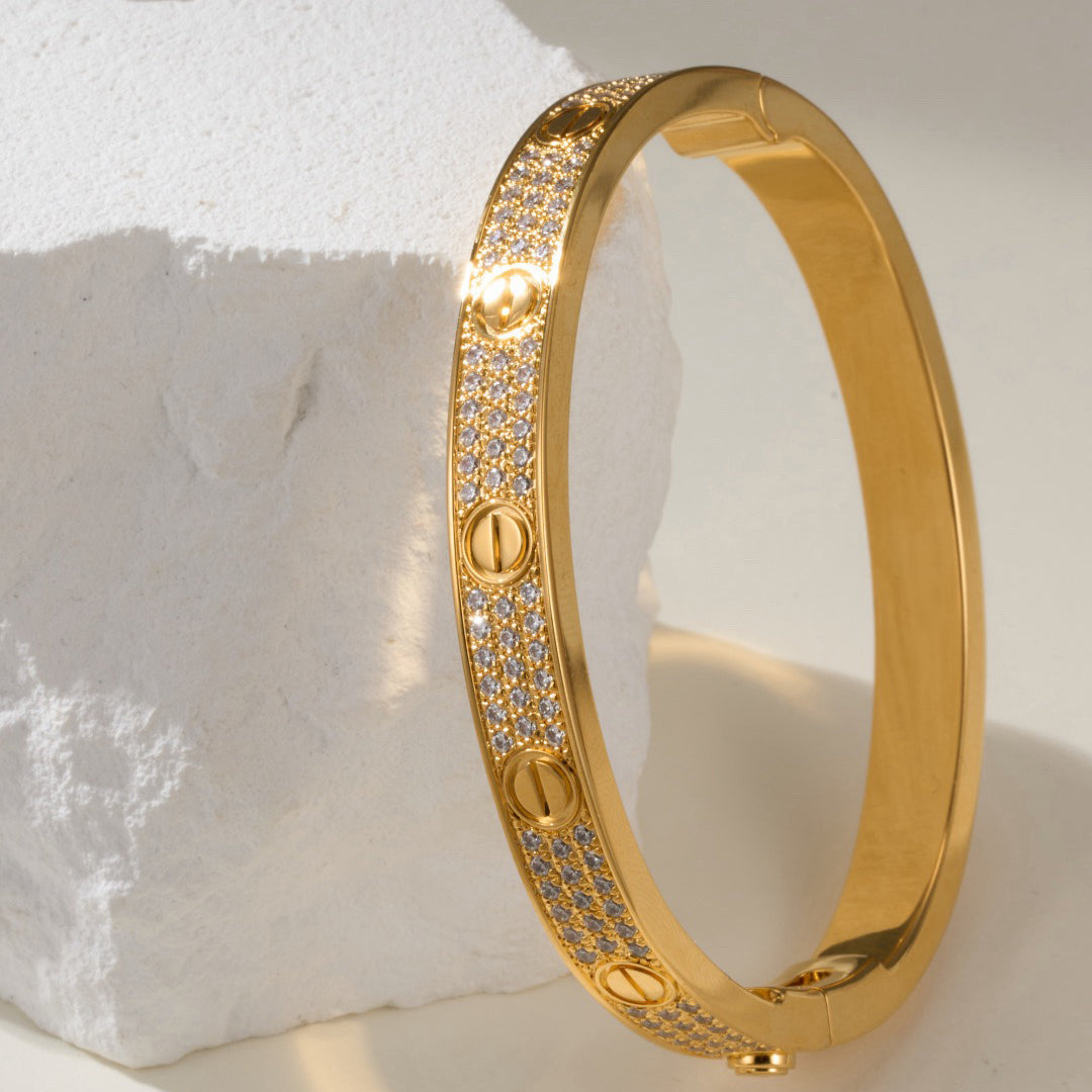 [Angela Jewelry]LOVE BRACELET 6.1MM DIAMOND-PAVED