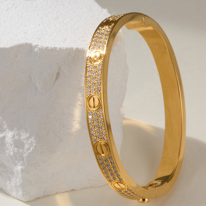 [Angela Jewelry]LOVE BRACELET 6.1MM DIAMOND-PAVED