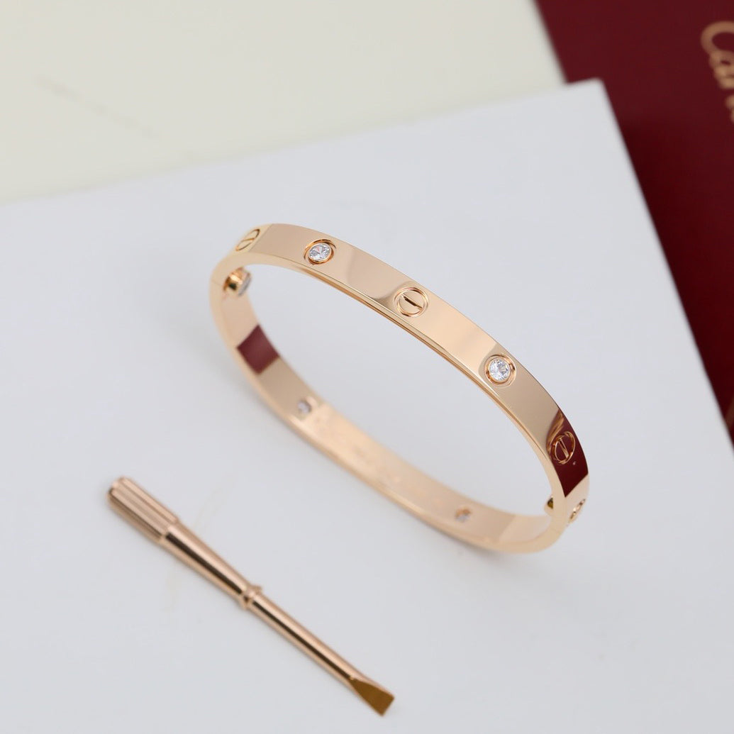 [Angela Jewelry]LOVE BRACELET 6.1MM 4 DIAMONDS