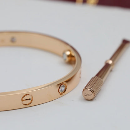 [Angela Jewelry]LOVE BRACELET 6.1MM 4 DIAMONDS