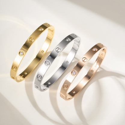 [Angela Jewelry]LOVE BRACELET 6.1MM 4 DIAMONDS