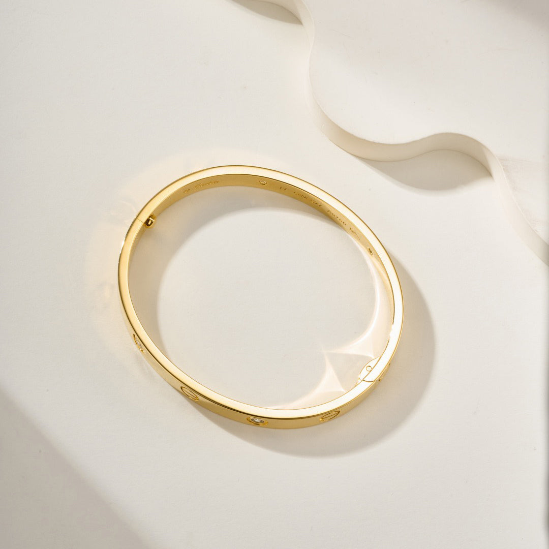 [Angela Jewelry]LOVE BRACELET 6.1MM 4 DIAMONDS